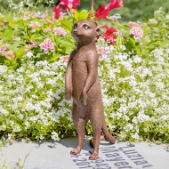 Edition Strassacker Bronzeskulptur "Erdmännchen-Junges"