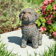 Edition Strassacker Bronzeskulptur "Stolzer Pudel"