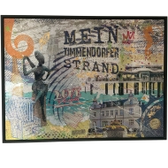 Wandbild "Mein Timmendorfer Strand" – 60×80 cm – Schattenfugenrahmen von Gerd Müller