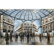 Metall - Wandbild "Galleria Umberto"