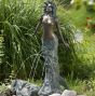 Meduna Nixe Meerjungfrau aus Bronze 