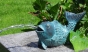 Bronzeskulptur Fischfontäne als Wasserspeier auf Säule im Garten 
