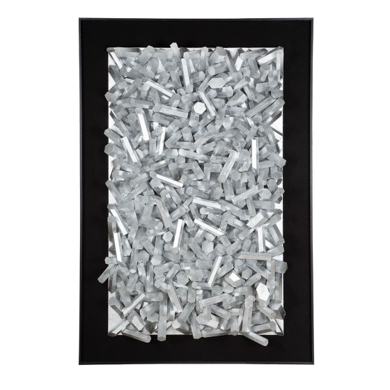 Wandobjekt "Sticks - XXL" aus Holz + Glas