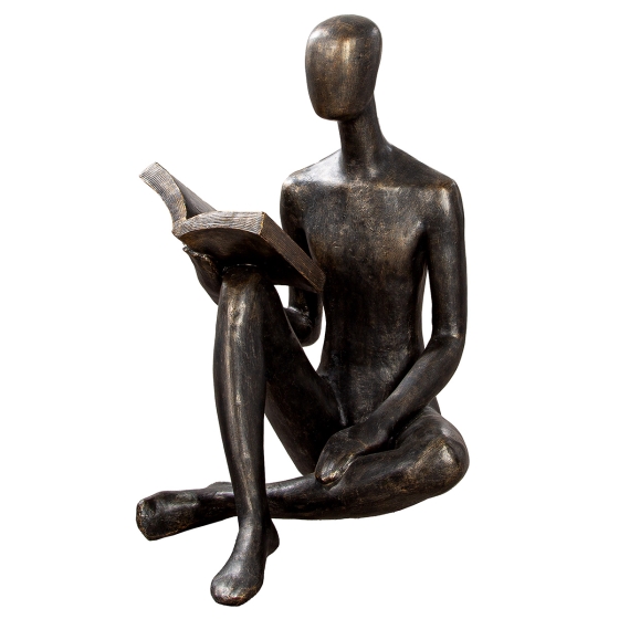 Skulptur "Lesen - Buch"