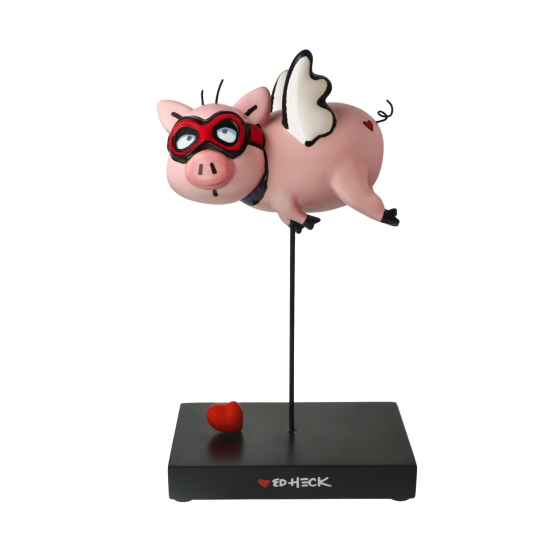 Goebel Skulptur "When Pigs Fly" von Ed Heck