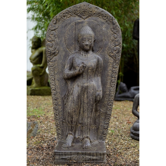 Steinrelief "Stehender Buddha", 130cm
