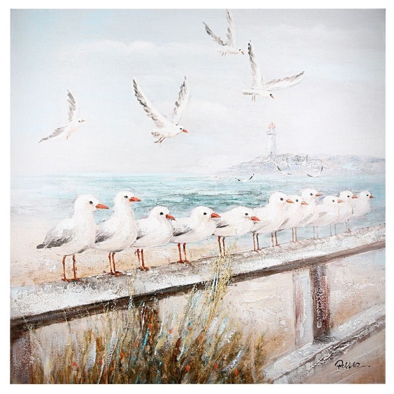 Wandbild "Möwenküste"