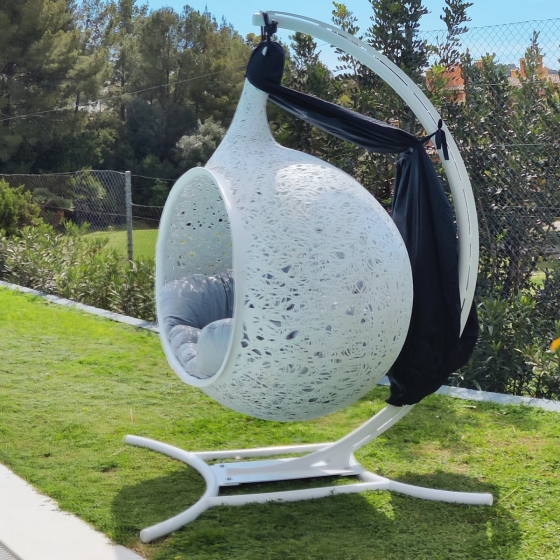 unknown nordic "Bios Hide Hanging lounger" Set in weiß | -5%