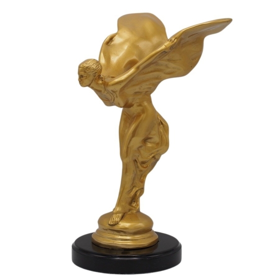 Bronzeskulptur "Emily - Spirit of Ecstasy, gold"