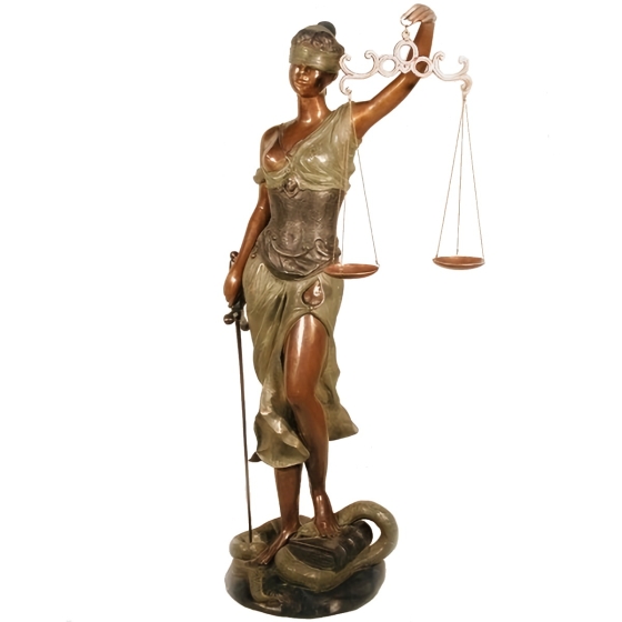 Bronzeskulptur "Justitia", groß