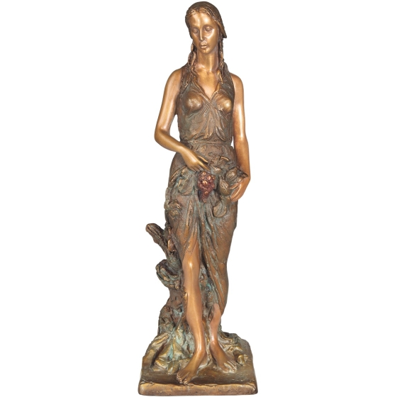 Frontansicht der Bronzefigur "Herbst"