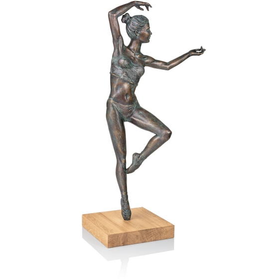 Frontansicht der Bronzefigur "Equilibrion"