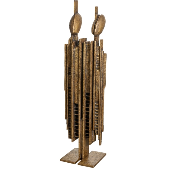 Bronzeskulptur "Iuxta" von Guy Buseyne