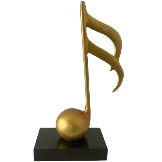 Bronzeskulptur "16tel-Note"