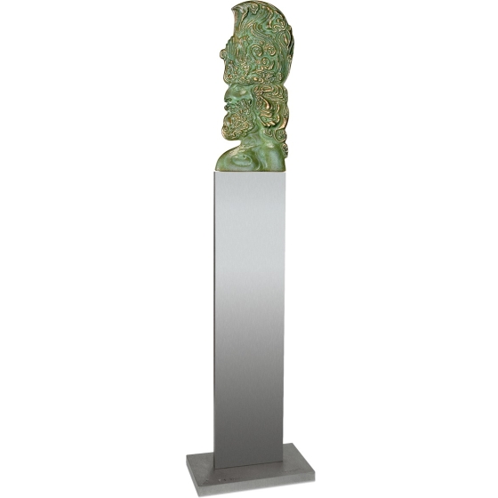 Frontansicht der Bronzefigur "Cherub"
