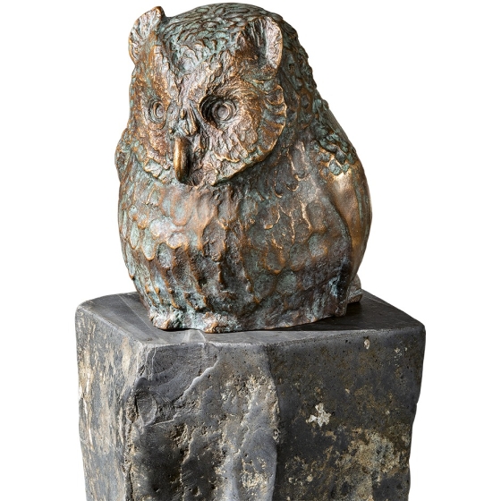Edition Strassacker Bronzeskulptur "Eule" von Martin Schliessler