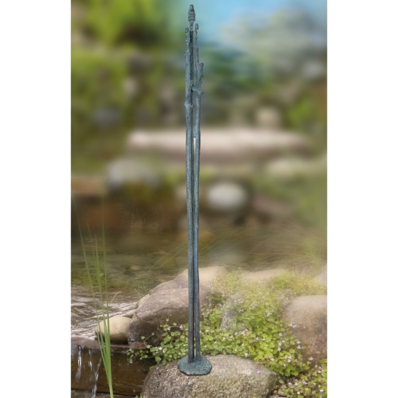 Frontansicht der Bronzeskulptur "Garten"