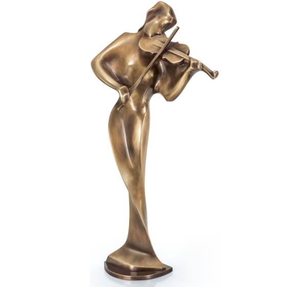 Frontansicht der Bronzeskulptur "Armonia"