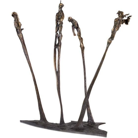 Bronzeskulptur "Dort, wo der Morgen beginnt"