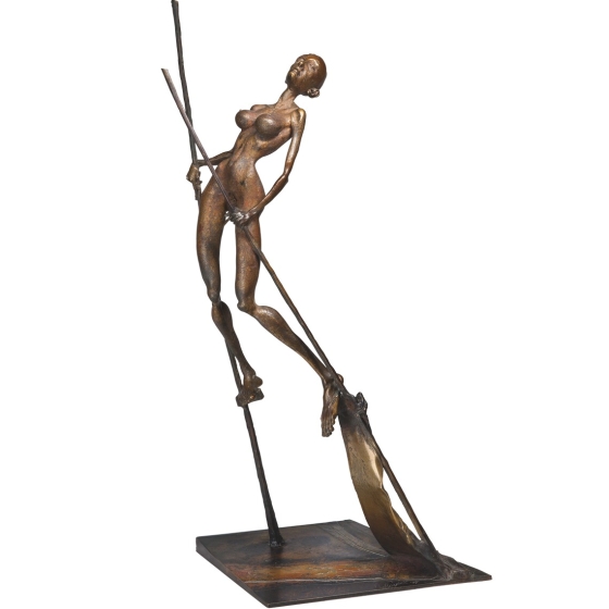 Bronzeskulptur "Die Königin"