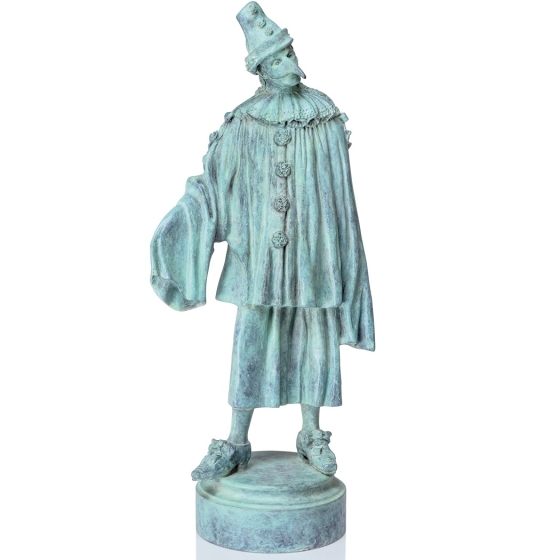 Frontansicht der Bronzefigur "Der Ästhet"