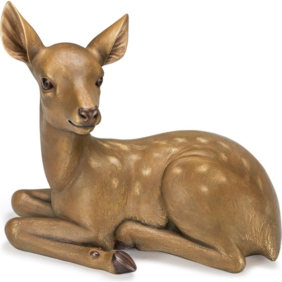 Edition Strassacker Bronzeskulptur "Rehkitz"