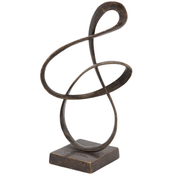 Bronzeskulptur "Die Unendlichkeit" - abstrakt