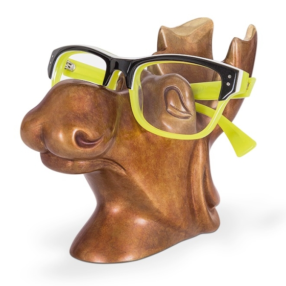 Bronzeskulptur "Elchbulle" von Jagna Weber