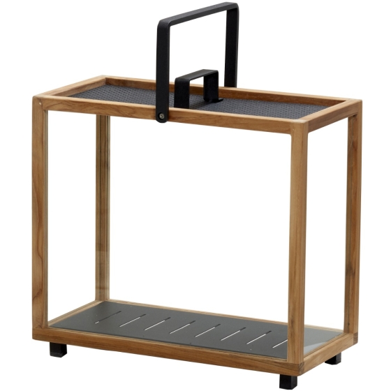 Cane-line Lighthouse Laterne, rechteckig aus Teakholz