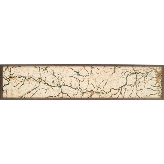 Cutting Brothers 3D-Holzkarte "Donau"