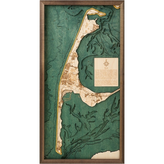 Cutting Brothers 3D-Holzkarte "Sylt"