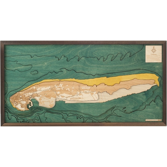 Cutting Brothers 3D-Holzkarte "Norderney"