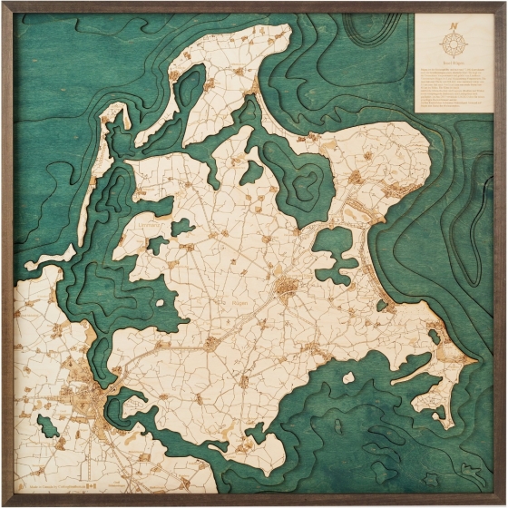 Cutting Brothers 3D-Holzkarte "Rügen" - Größe L