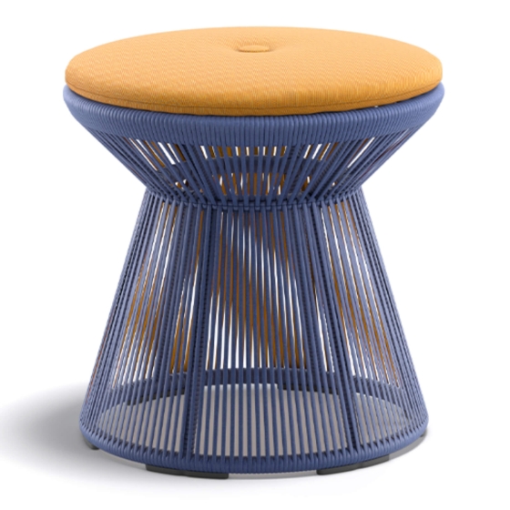 DEDON Cirql Nu Hocker / Beistelltisch mit Kissen