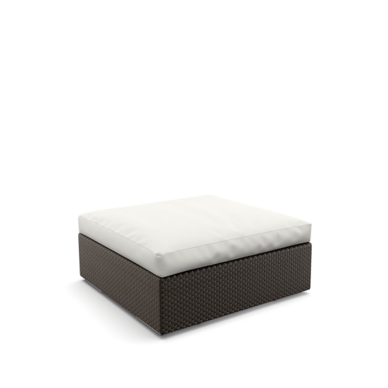 DEDON Lounge Hocker Kaffeetisch XL in java inkl. Kissen