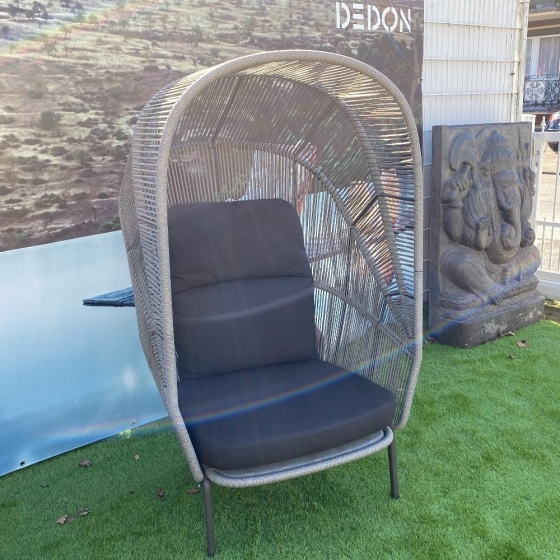 DEDON RILLY Kissen für Kokon Lounge Sessel in cool marengo
