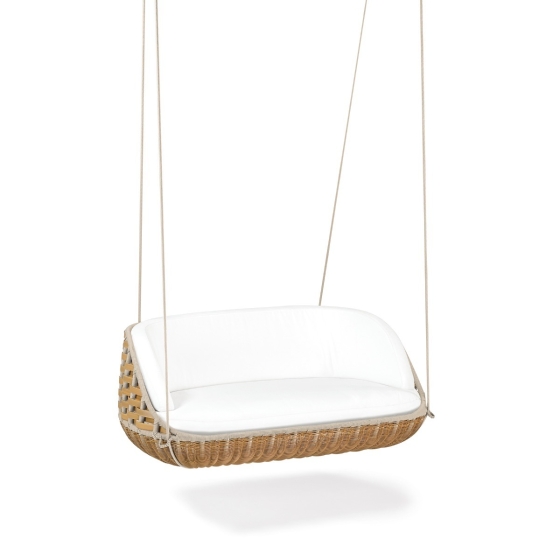 DEDON SwingUs Hanging 2-er Sofa in natural