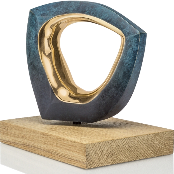 Edition Strassacker Bronzeskulptur "Lebensblick" von Teresa Wild