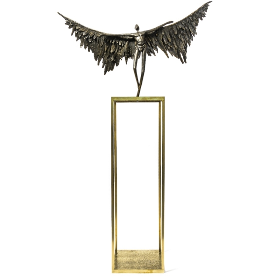 Bronzeskulptur "Icarus" von Guy Buseyne