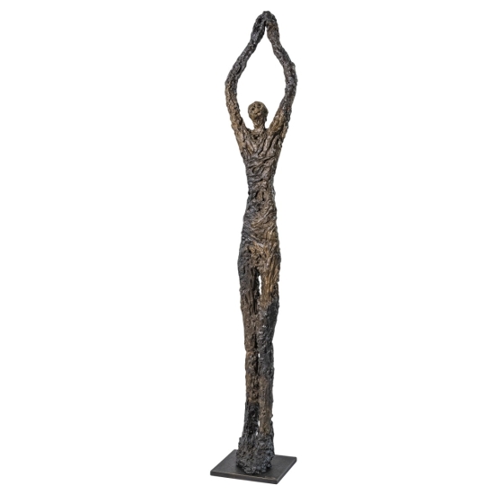 Bronzeskulptur "Cloud Catching" von Ann Vrielinck