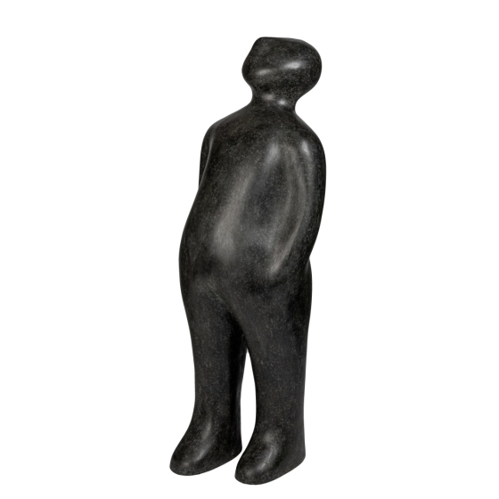 Skulptur "The Visitor 120 - Bronze" von Guido Deleu