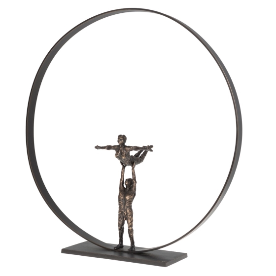 Bronzeskulptur "Partnering" von Jacques Vanroose