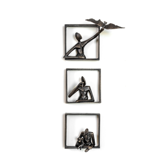 Bronzeskulptur "Outside View" von Jacques Vanroose