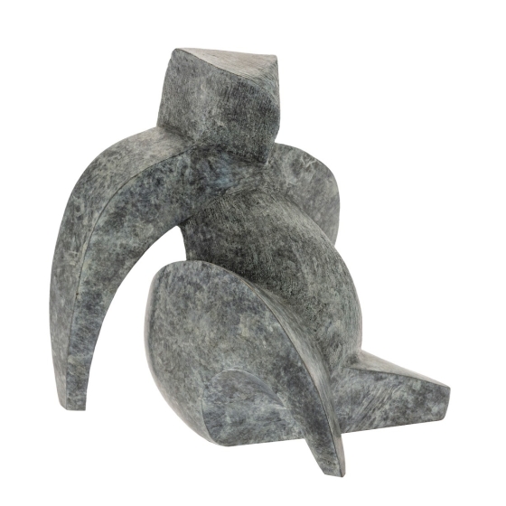 Bronzeskulptur "Latona" von Sofia Speybrouck von vorne sitzend