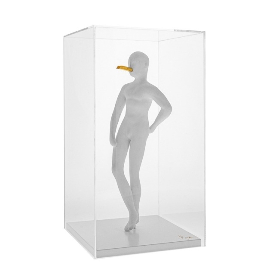 Keramikfigur Snob mit Goldnase