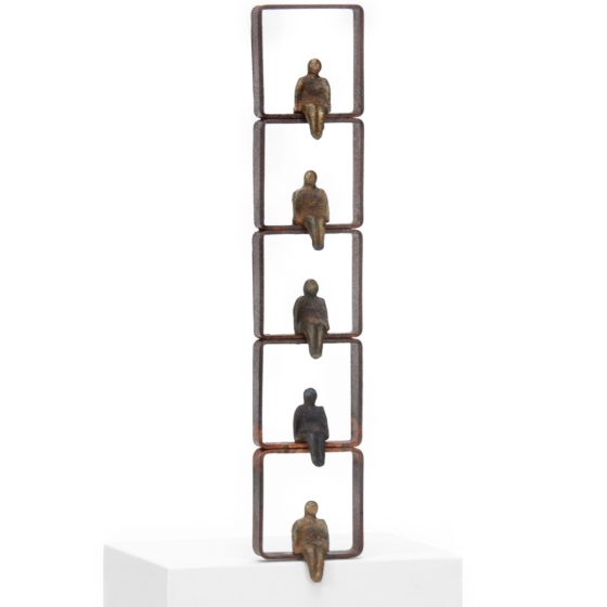 Window 40 Skulptur aus Bronze