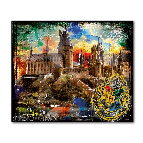 Wandbild "Harry Potter - Hogwarts" auf Leinwand