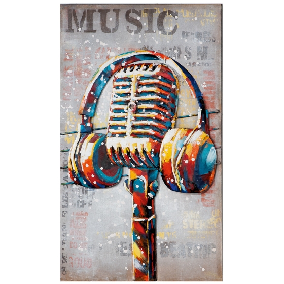 Metall - Wandbild "Music"