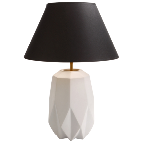 Goebel Porzellanlampe "Polygono Star", schwarz