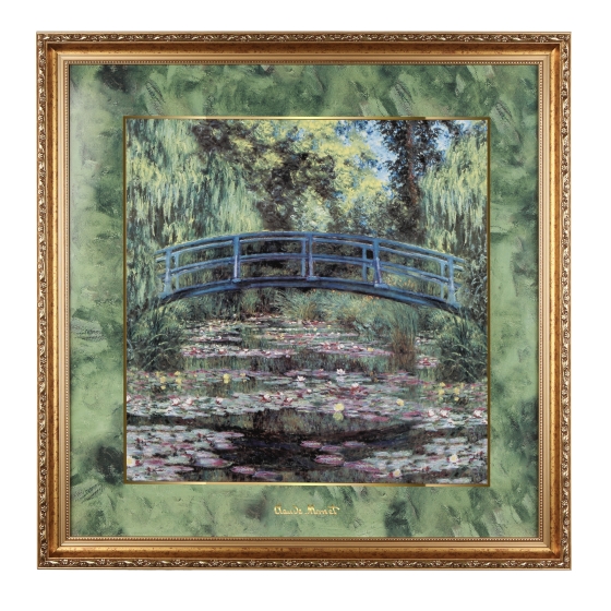 Goebel Wandbild "Japanische Brücke" von Claude Monet - limitiert